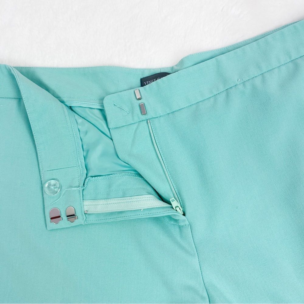 Vince Camuto Flat Front Trousers Straight Leg Pants Seafoam Green 12 - Picture 6 of 10
